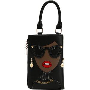 PU Leather Top Handle Satchel Handbags Clutch Purse For Women